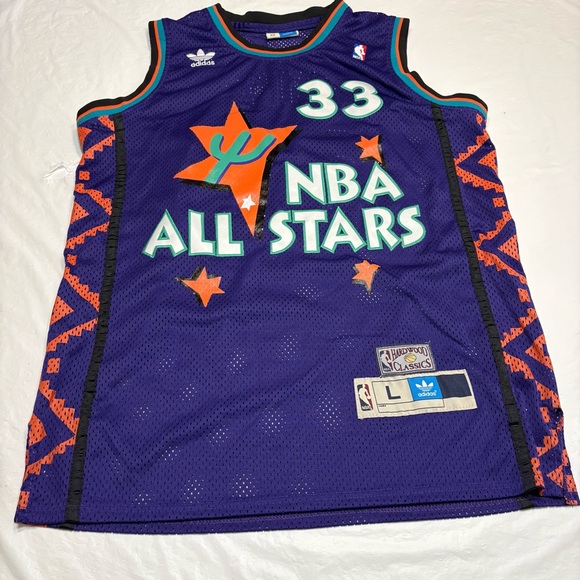Patrick Ewing #33 All Star Adidas Hardwood Classics Purple Jersey Men’s Large - Picture 1 of 10